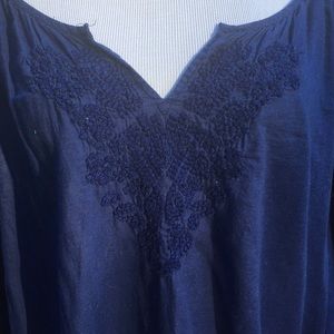 Lane Bryant Tops - 💜 GUC Embroidered Cotton Long Sleeve Top Lane Bryant Tops - 💜 GUC Embroidered Cotton Long Sleeve Top
